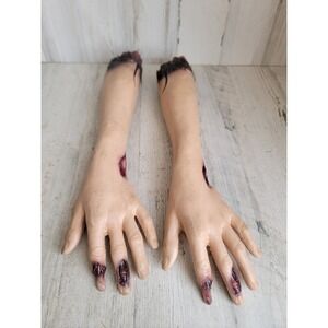 Zombie eaten bloody arm Halloween prop home decor arm hand scary set